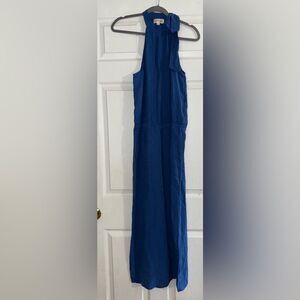 Cloth and Stone Anthropologie Blue Wide leg jumpsuit size Medium EUC